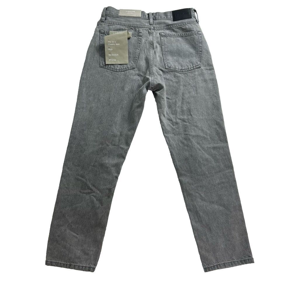 Everlane The 90s Cheeky Jean Womens 27 Crop Gray 100% Cotton Button Fly NWT‎ - Picture 8 of 13